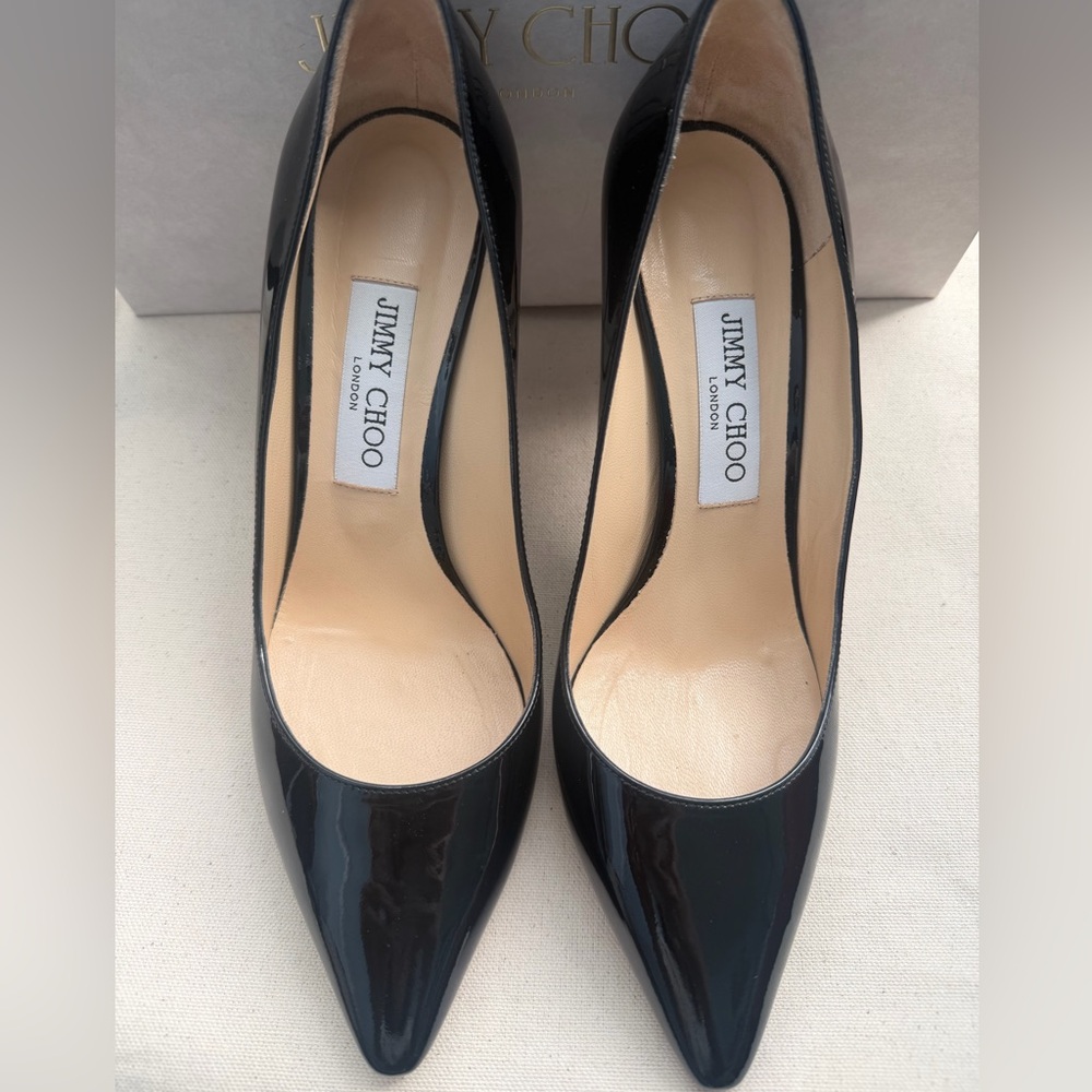 Jimmy Choo Romy 85 Patent Leather Pump